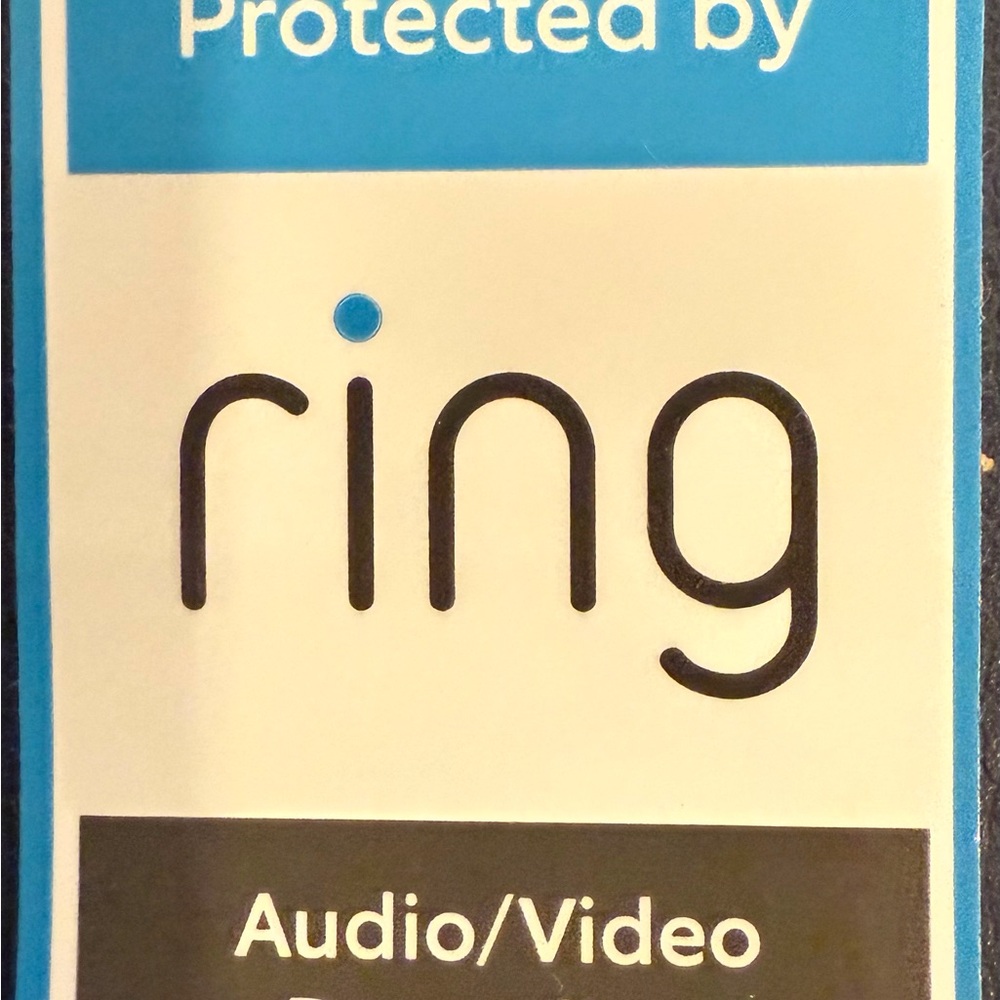 Ring Black and Blue Video Doorbell